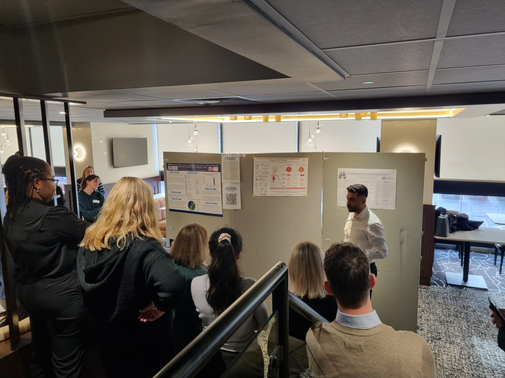 Image of foundation doctor presenting their poster abstract