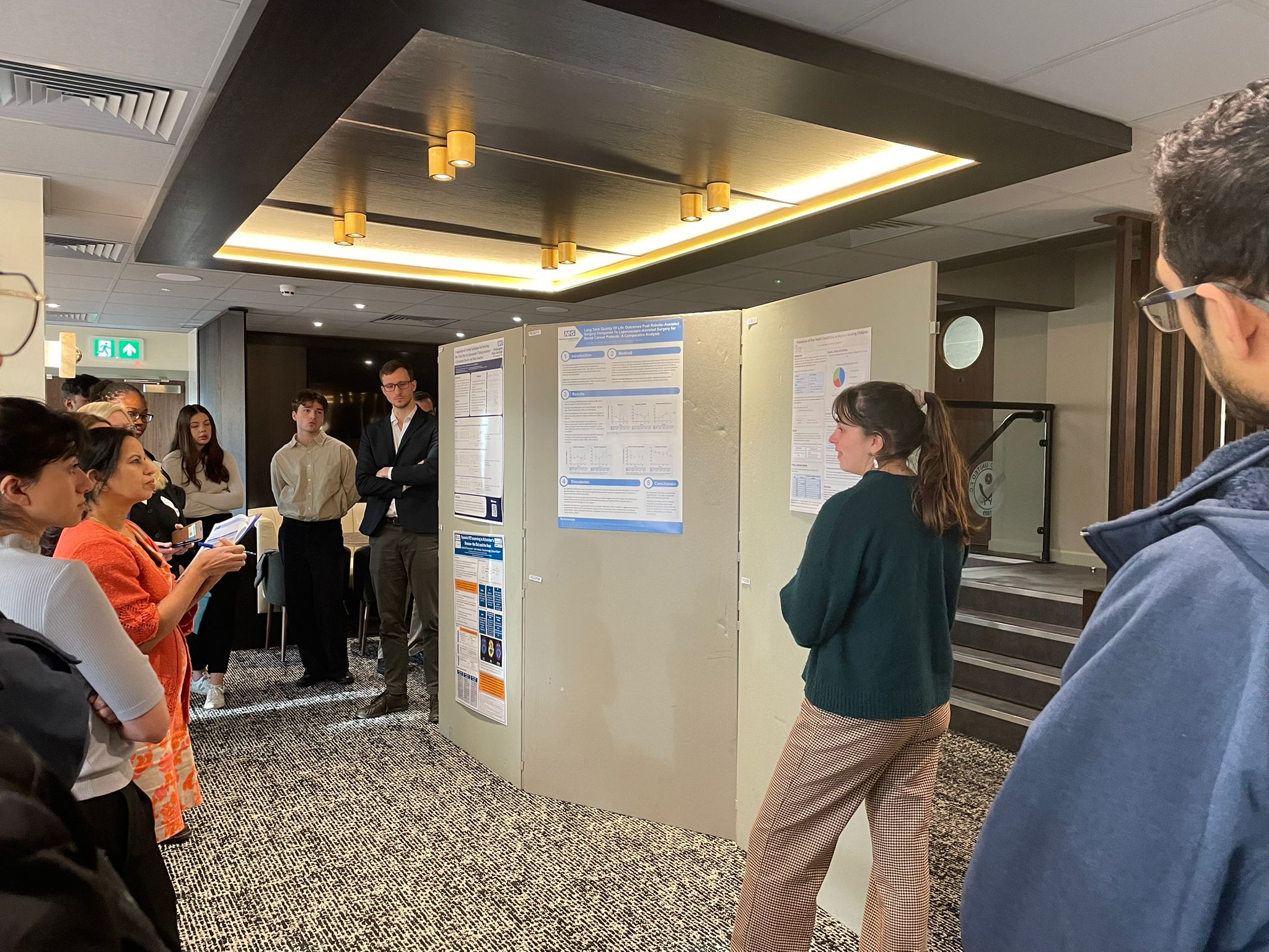 Image of foundation doctor presenting their poster abstract