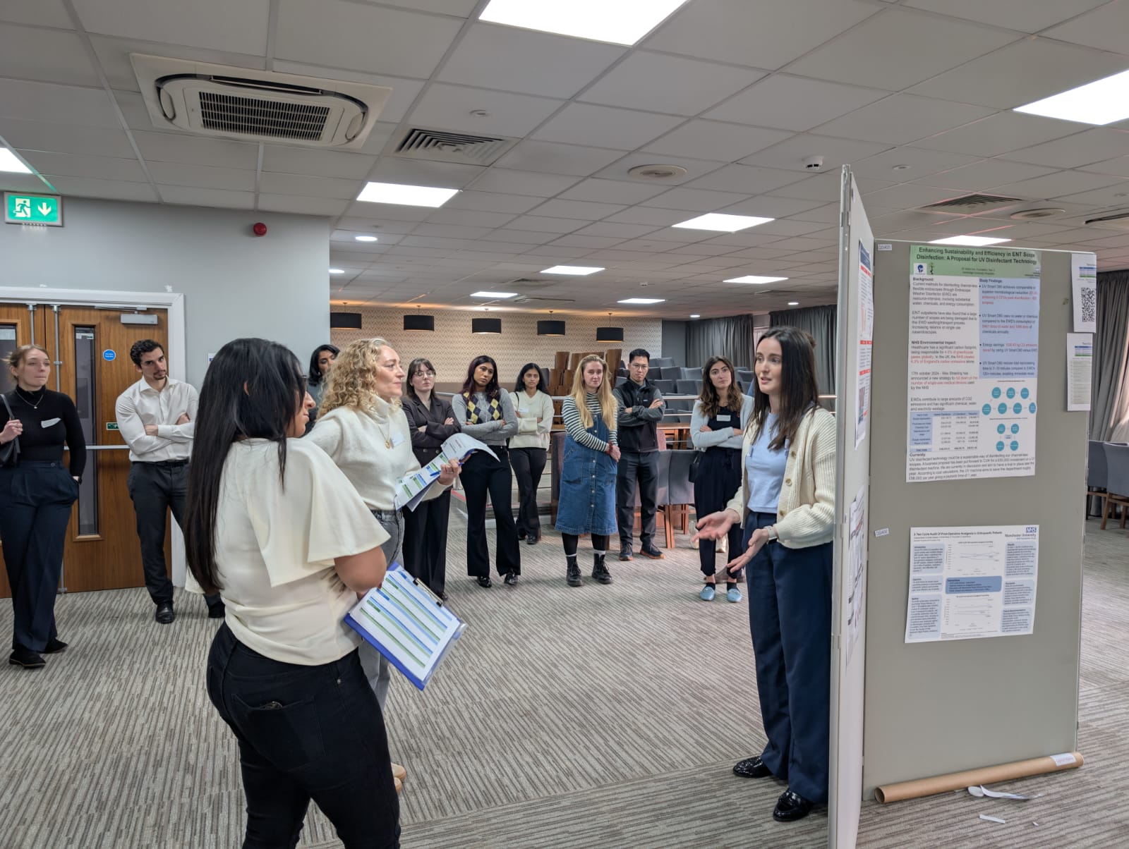 Image of foundation doctor presenting their poster abstract