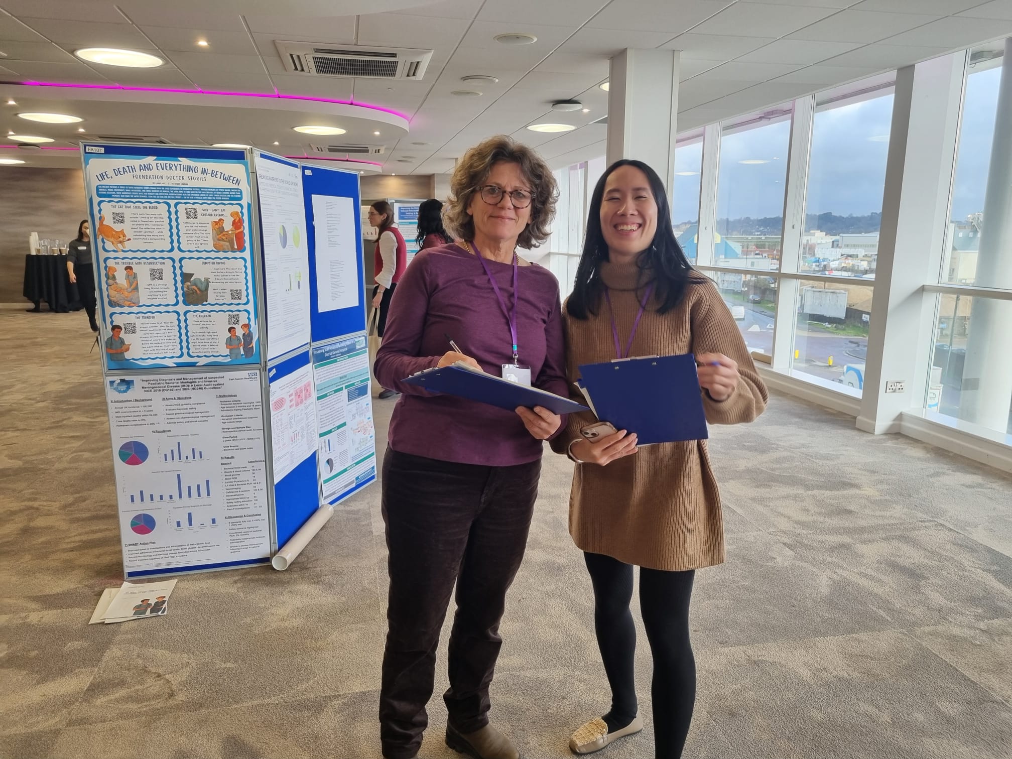 Image of Dr Jie Fei Lau and Dr Clare Van Hamel