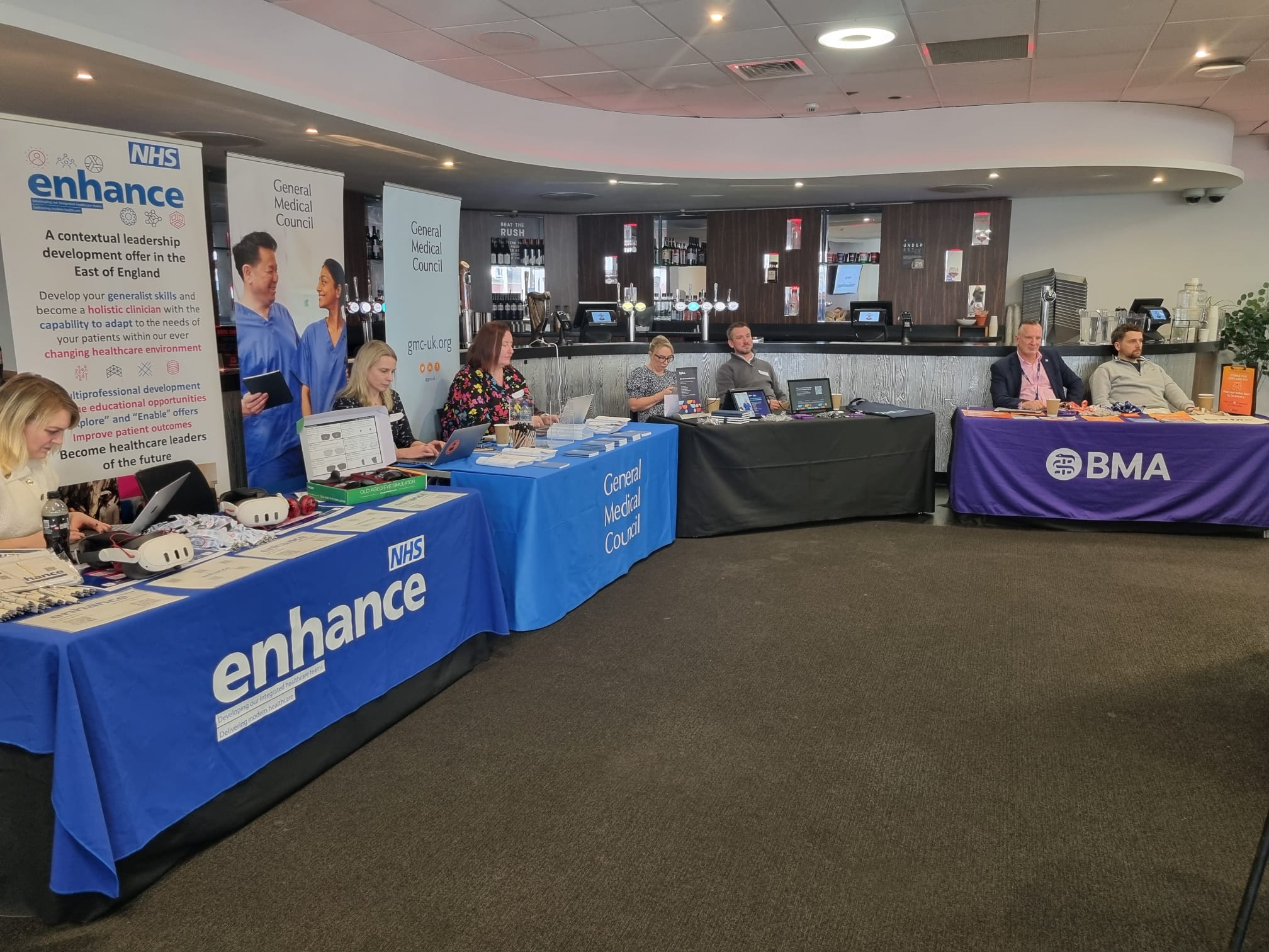 Image of trade stands in main hall