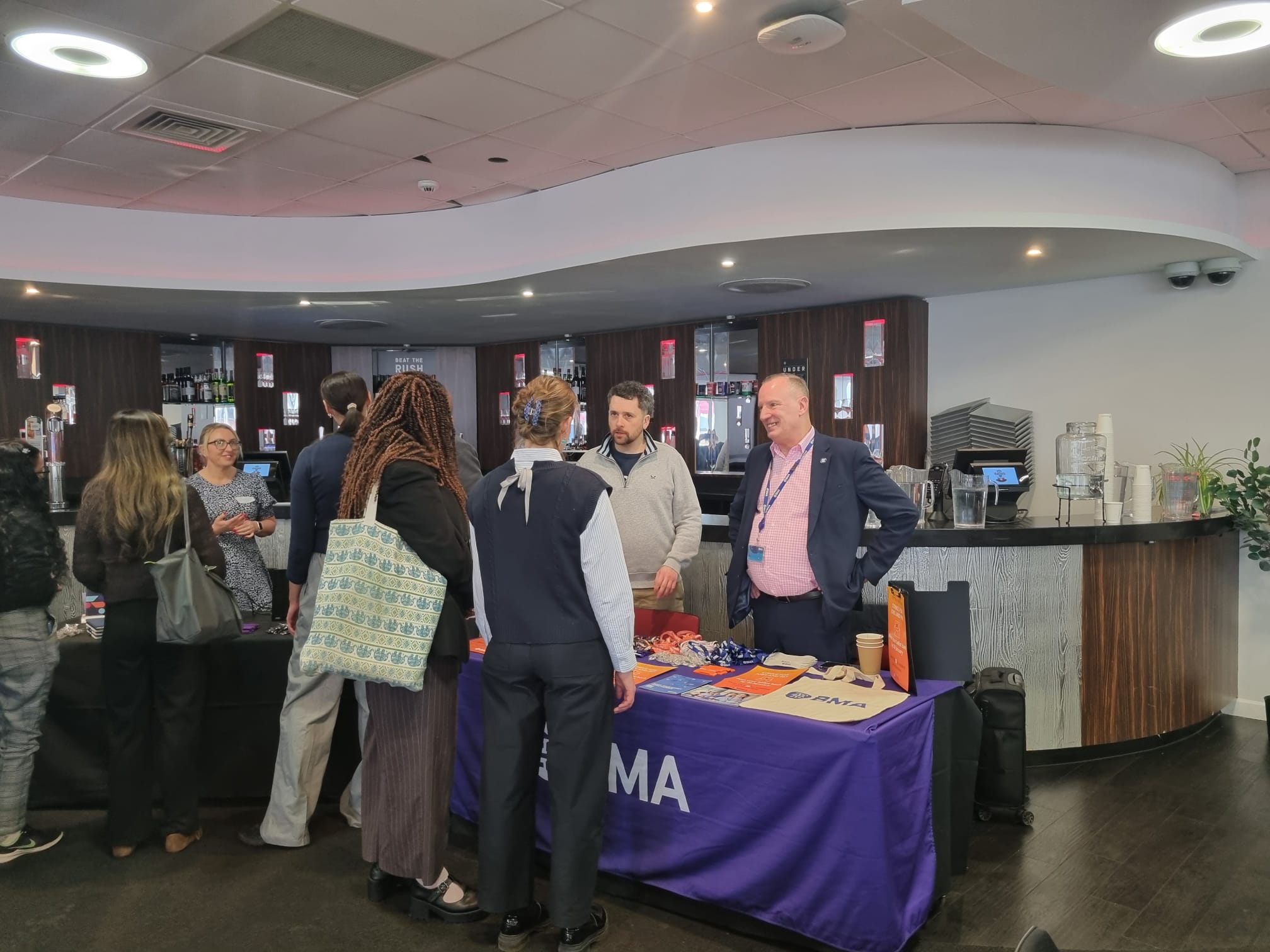 Image of trade stands in main hall