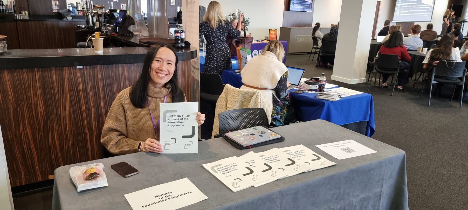 Image of Dr Jie Fei Lau at her Humans of the Foundation Programme trade stand