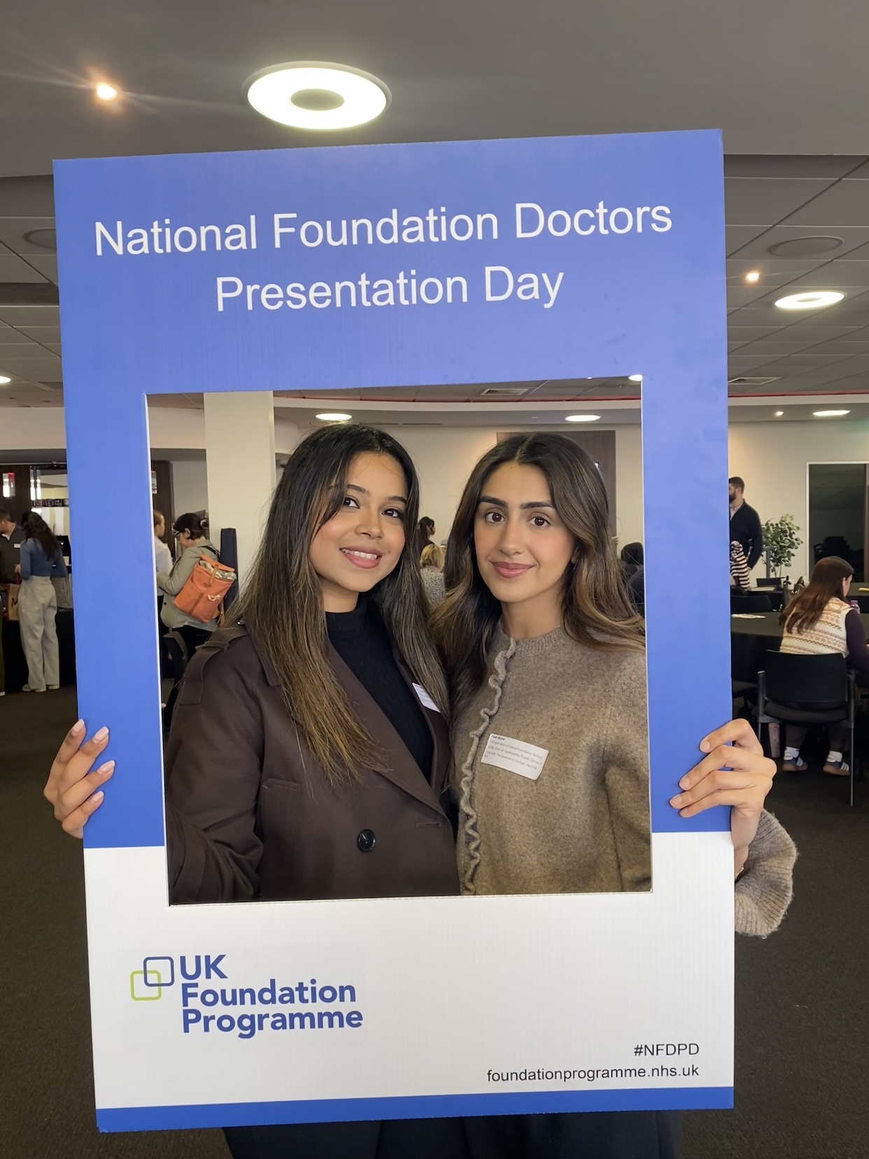 Image of foundation doctors, using the NFDPD selfie frame