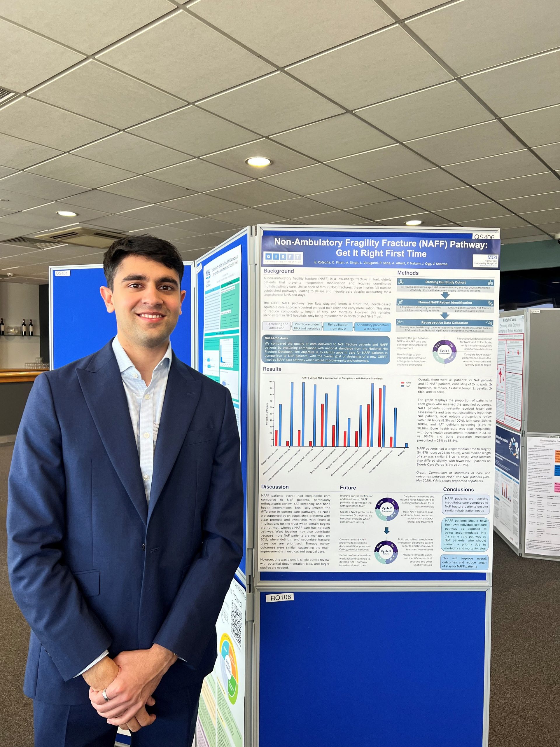 Image of foundation doctor with their poster board